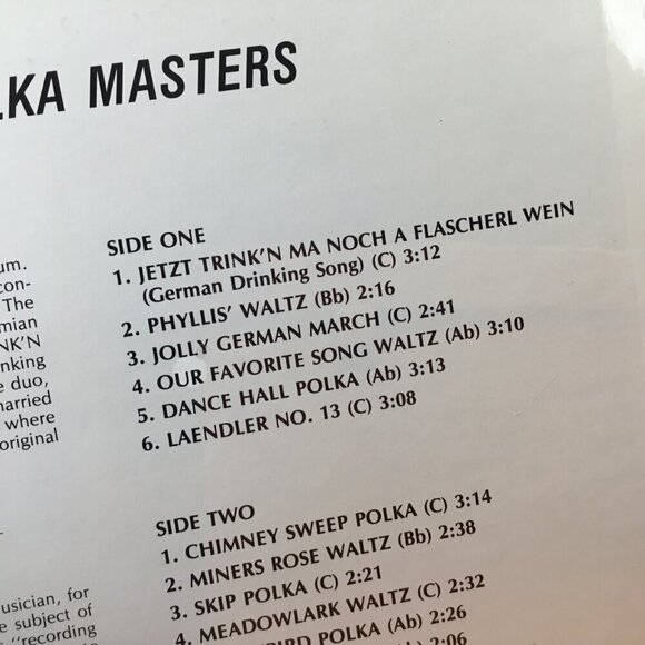 The Jolly Polka Masters LP Record Album Sealed Dance Polkas Stevens Point WI - Picture 6 of 9